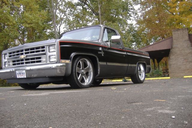 1987 Black Chevrolet C-10 Standard Cab Pickup
