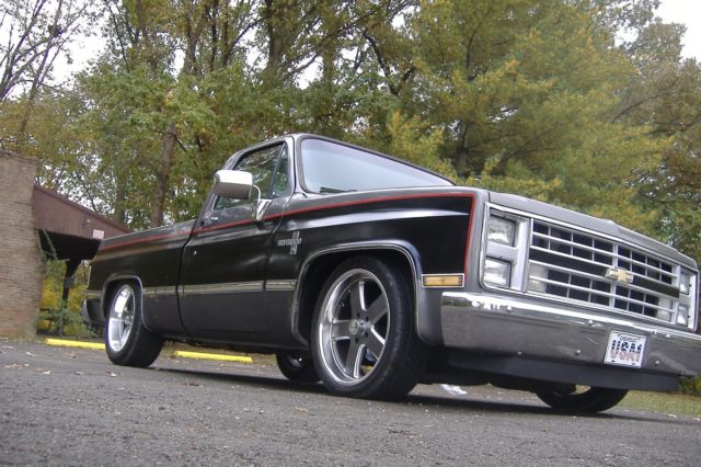1987 Black Chevrolet C-10 Standard Cab Pickup