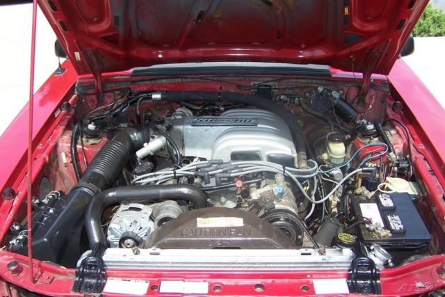 1987 Red Ford Mustang