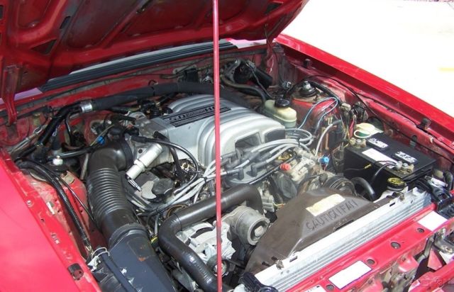 1987 Red Ford Mustang