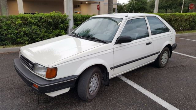 1987 White Mazda 323 Hatchback