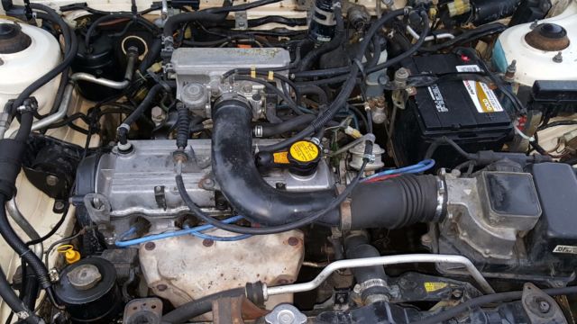 1987 White Mazda 323 Hatchback