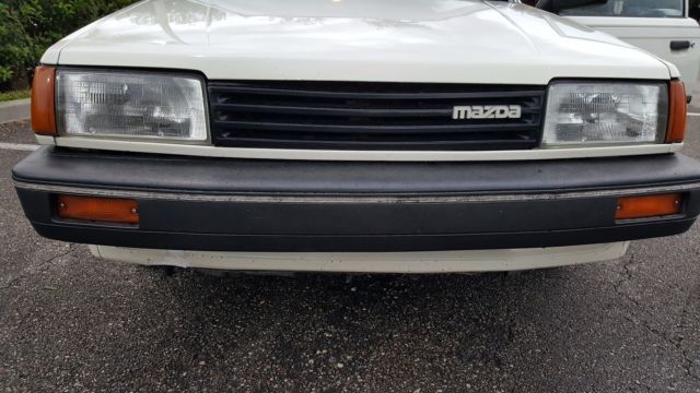 1987 White Mazda 323 Hatchback