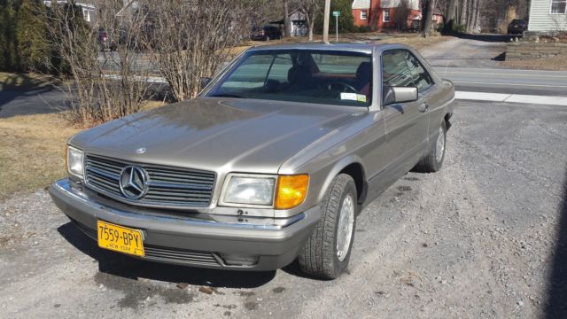 1987 Brown Mercedes-Benz 500-Series Coupe