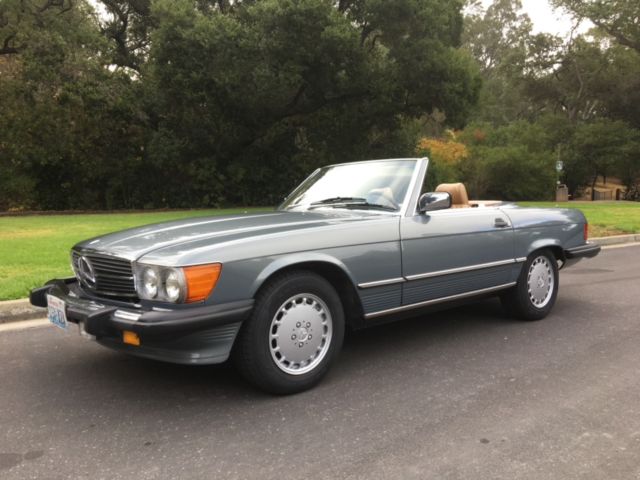 1987 Teal Mercedes-Benz SL-Class Convertible