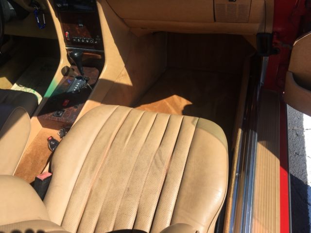 1987 Red Mercedes-Benz SL-Class Convertible