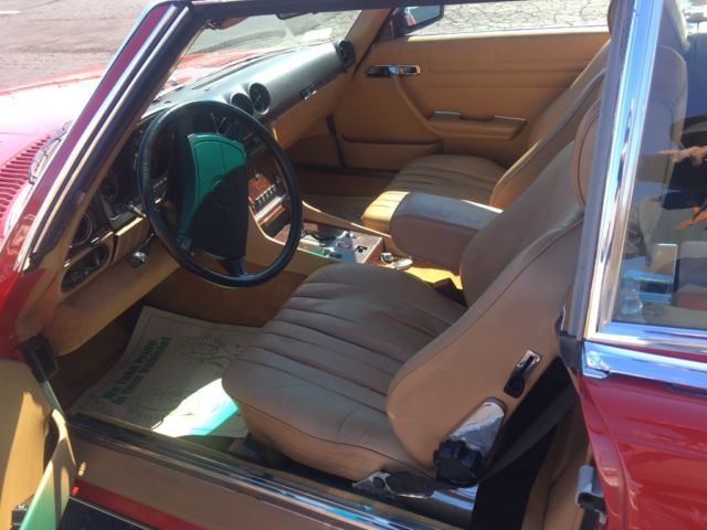 1987 Red Mercedes-Benz SL-Class Convertible