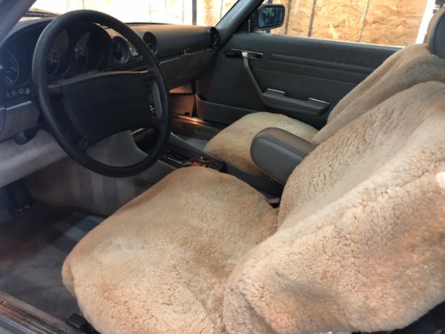 1987 Silver Mercedes-Benz SL-Class Convertible