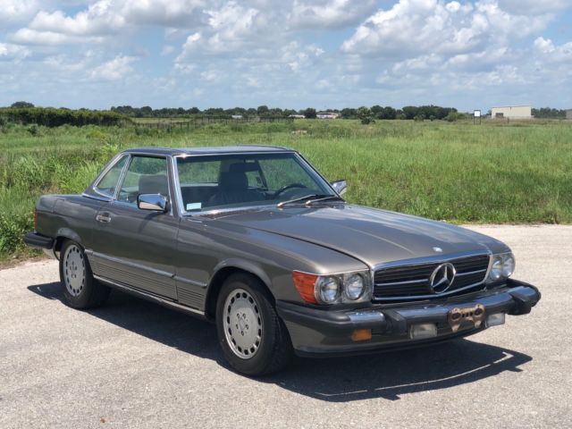 1987 Gray Mercedes-Benz SL-Class Convertible