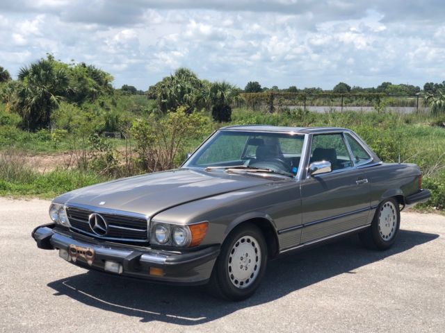 1987 Gray Mercedes-Benz SL-Class Convertible
