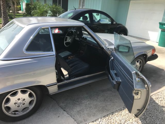 1981 Silver Mercedes-Benz SL-Class Convertible