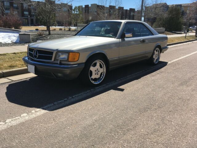 1987 Tan Mercedes-Benz 500-Series Coupe