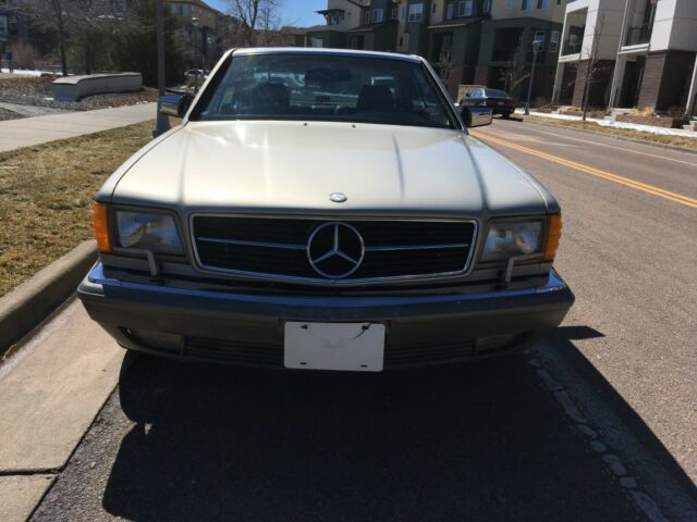 1987 Tan Mercedes-Benz 500-Series Coupe