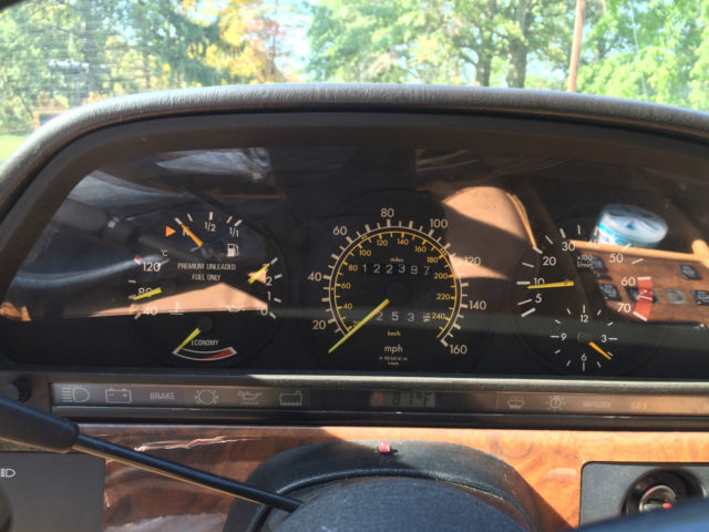 1987 Blue Mercedes-Benz S-Class Coupe