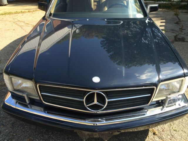 1987 Blue Mercedes-Benz S-Class Coupe