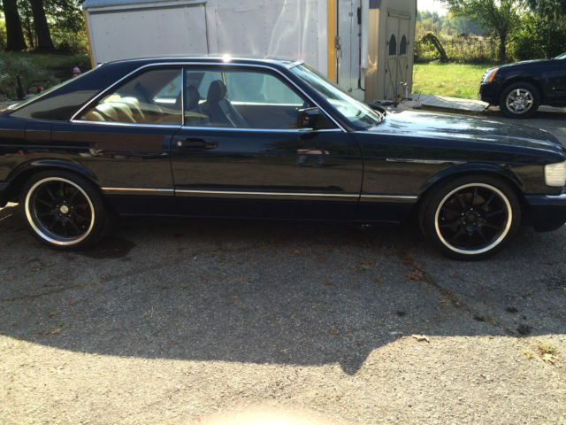 1987 Blue Mercedes-Benz S-Class Coupe