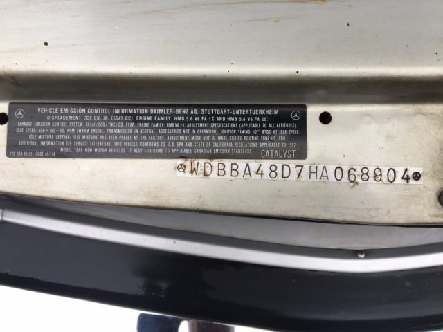 1987 Silver Mercedes-Benz SL-Class Convertible