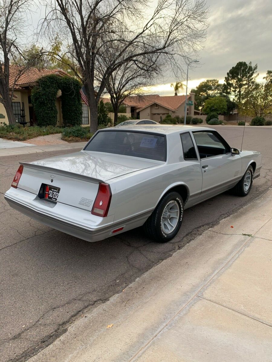 1987 Silver Chevrolet Monte Carlo Coupe