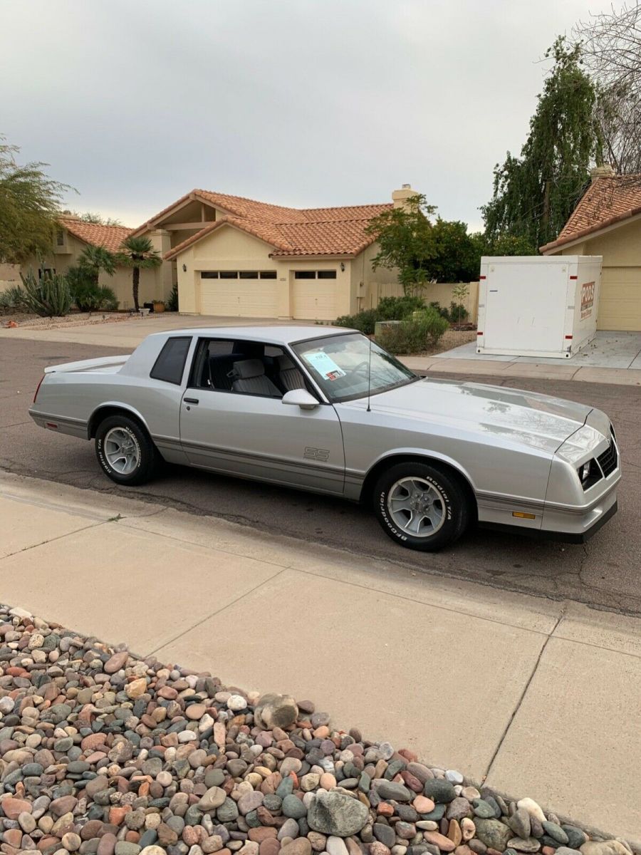 1987 Silver Chevrolet Monte Carlo Coupe