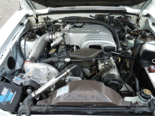 1987 White Ford Mustang Convertible