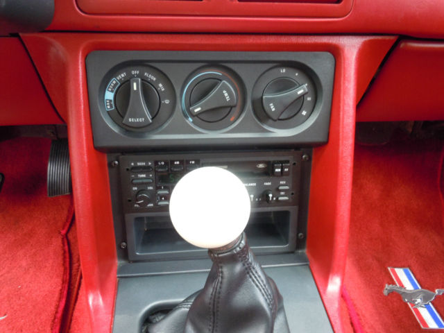 1987 White Ford Mustang Convertible
