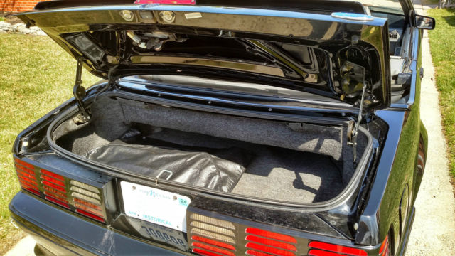 1987 Black Ford Mustang Convertible