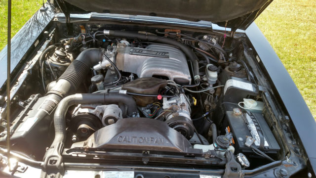 1987 Black Ford Mustang Convertible