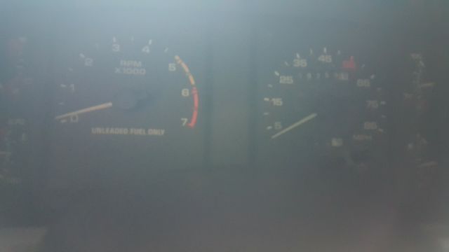 1987 Black Ford Mustang Convertible