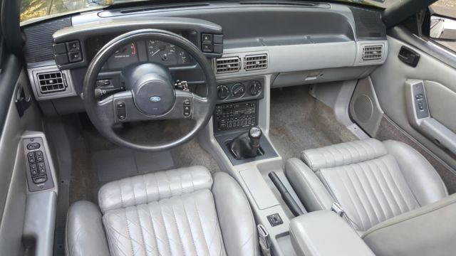 1987 Black Ford Mustang Convertible