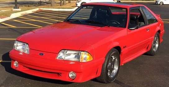 1987 Red Ford Mustang Coupe