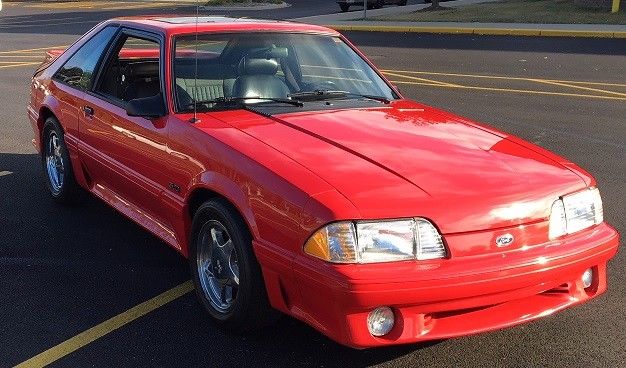 1987 Red Ford Mustang Coupe