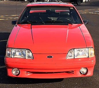 1987 Red Ford Mustang Coupe