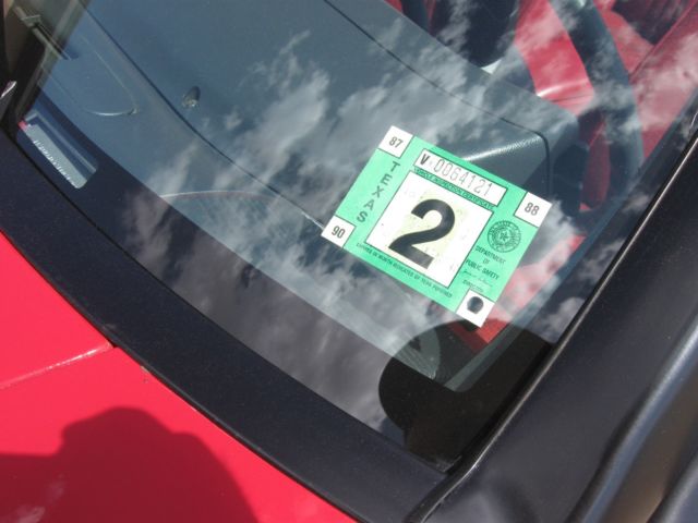 1987 Red Ford Mustang Convertible