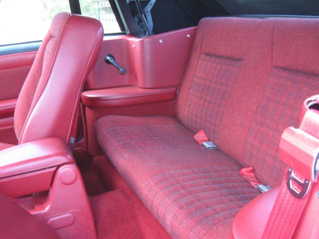 1987 Red Ford Mustang Convertible