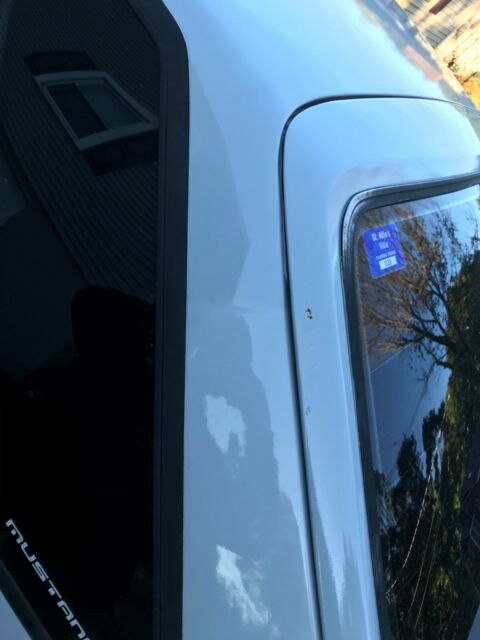 1987 Gray/white Ford Mustang Hatchback