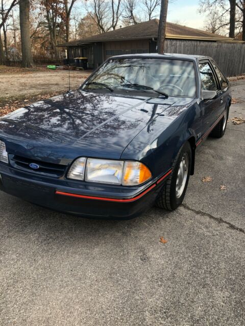 1987 Shadow Blue Ford Mustang