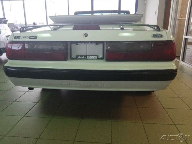 1987 White Ford Mustang Convertible
