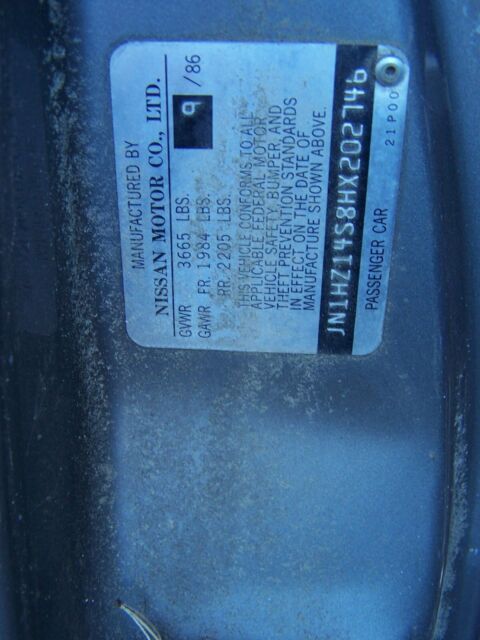 1987 Gray nissan 300Z Coupe