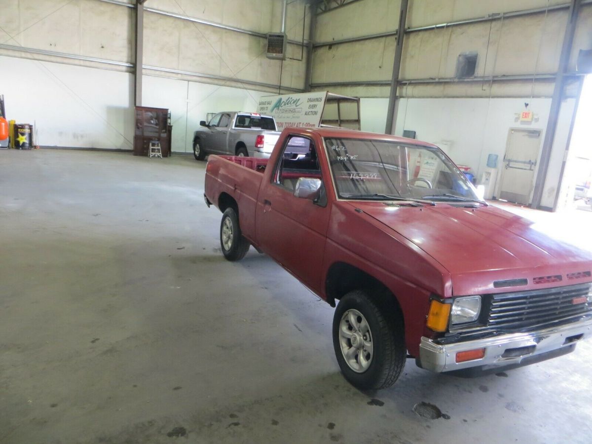 1987 Red Nissan PICK UP Standard Cab Pickup