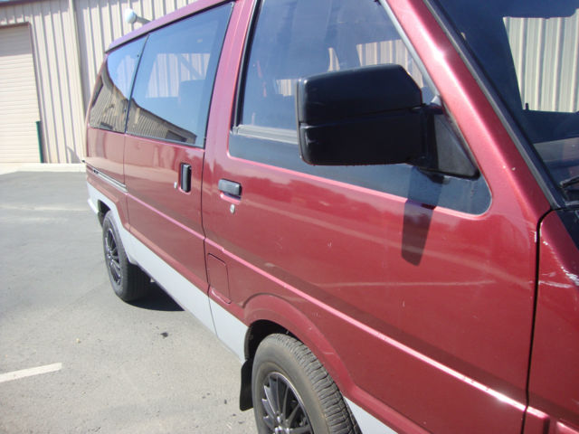1987 Burgundy WITH SILVER Nissan Other Minivan