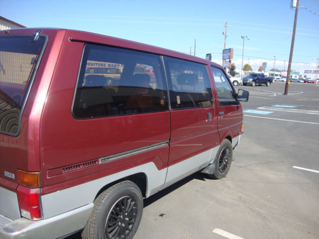 1987 Burgundy WITH SILVER Nissan Other Minivan