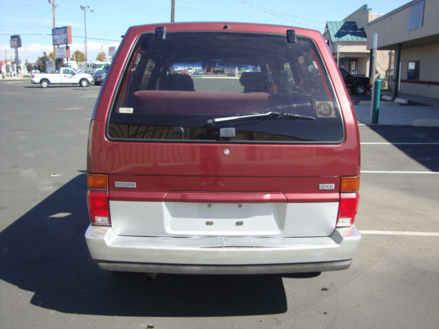 1987 Burgundy WITH SILVER Nissan Other Minivan