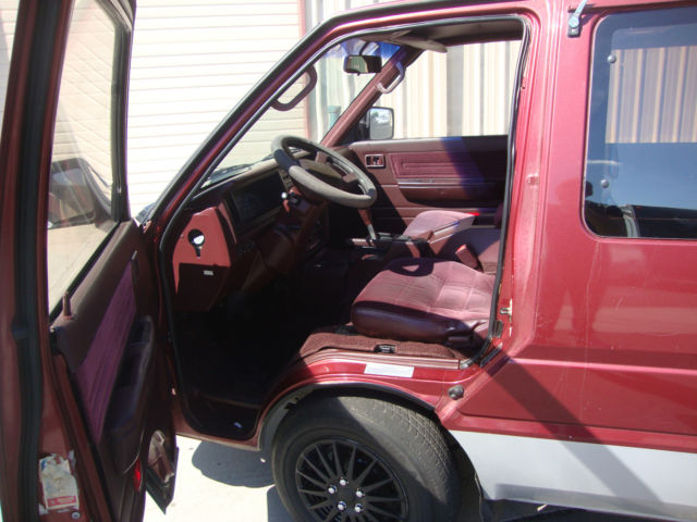 1987 Burgundy WITH SILVER Nissan Other Minivan