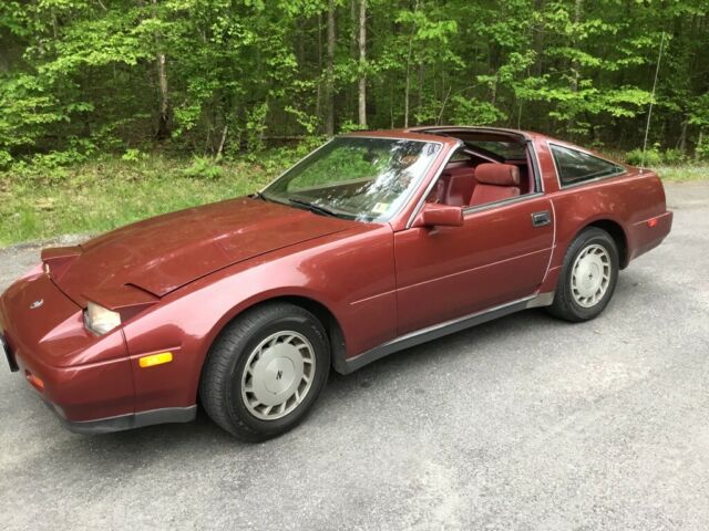 1987 Burgundy Nissan 300ZX Coupe