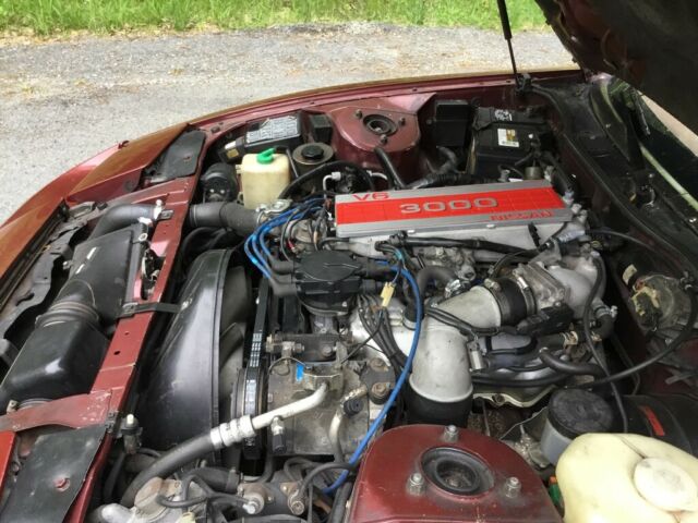 1987 Burgundy Nissan 300ZX Coupe