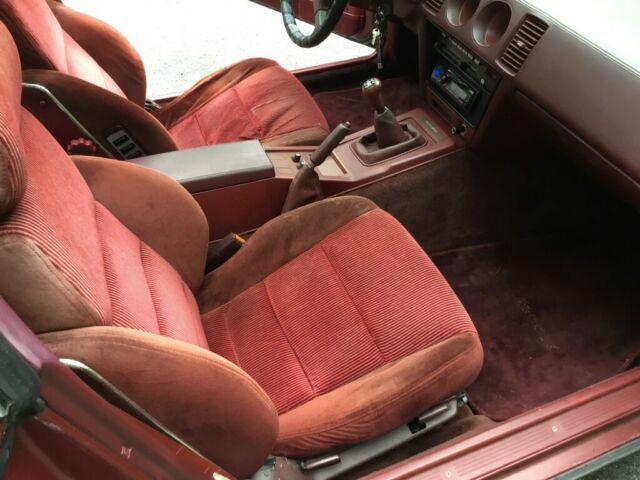 1987 Burgundy Nissan 300ZX Coupe