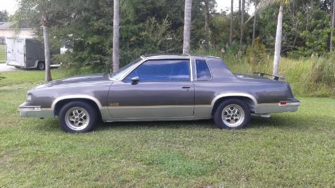 1987 Gray Oldsmobile Cutlass Coupe