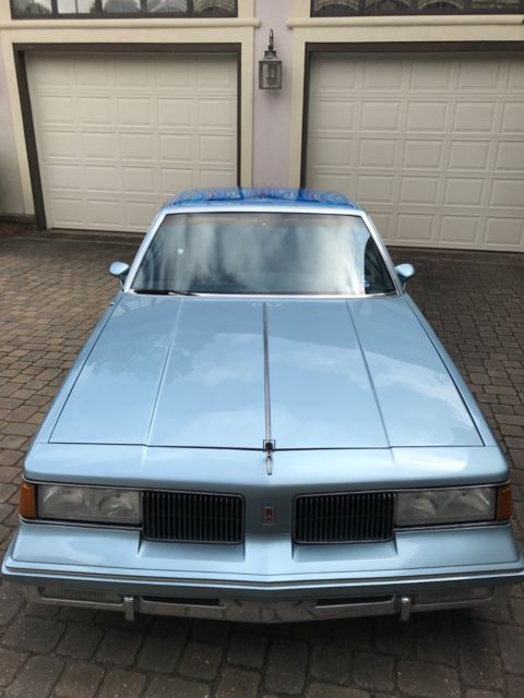 1987 Custom Blue Oldsmobile Cutlass Sedan