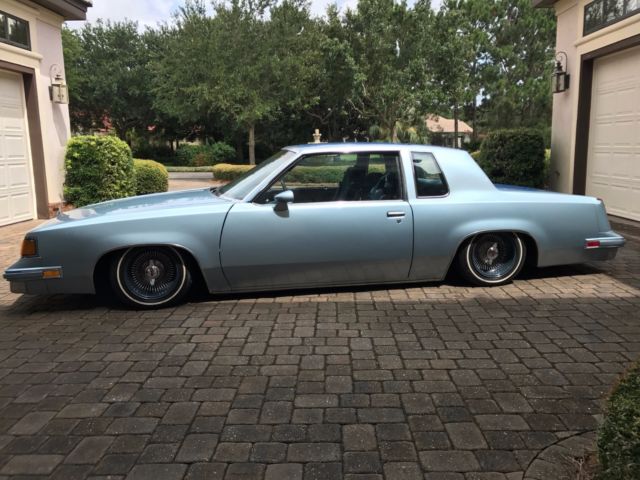 1987 Custom Blue Oldsmobile Cutlass Sedan