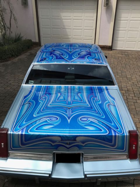 1987 Custom Blue Oldsmobile Cutlass Sedan